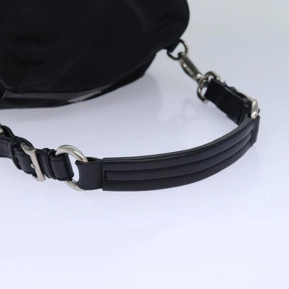 PRADA Backpack Nylon Black Silver Auth 85289 - Picture 9 of 16